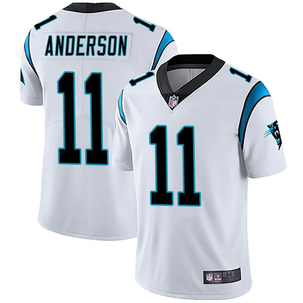 Men's Carolina Panthers #11 Robby Anderson White Vapor Untouchable Limited Stitched NFL Jersey